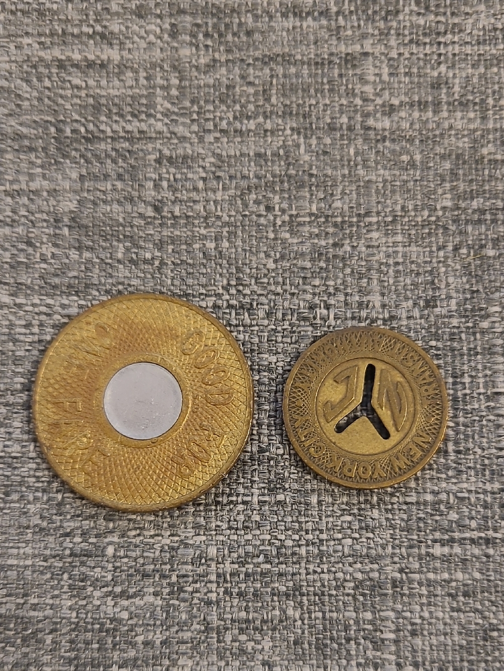Vintage New York City Subway Tokens - Picture 2 of 2
